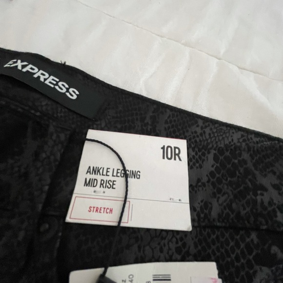 Express Snake Print Ankle Legging Mid Rise - Picture 3 of 4